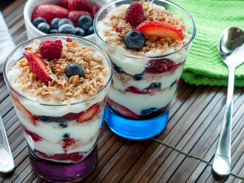Healthier Breakfast Menu - Healthy choices