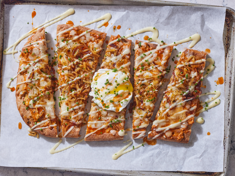 How to Satify Consumers hunger for spicy flavor-Hot Honey Chorizo Breakfast Flatbread