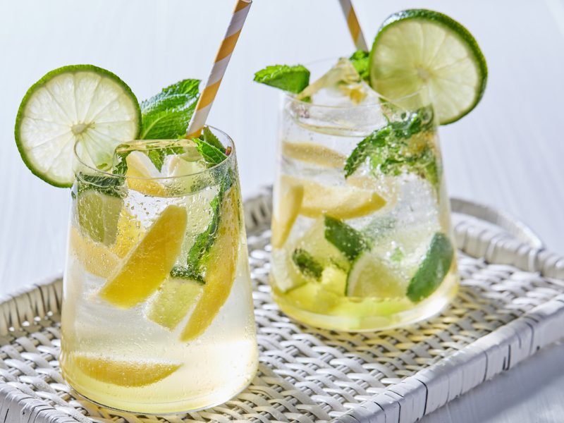 Passionfruit Mango Mojito Mocktail