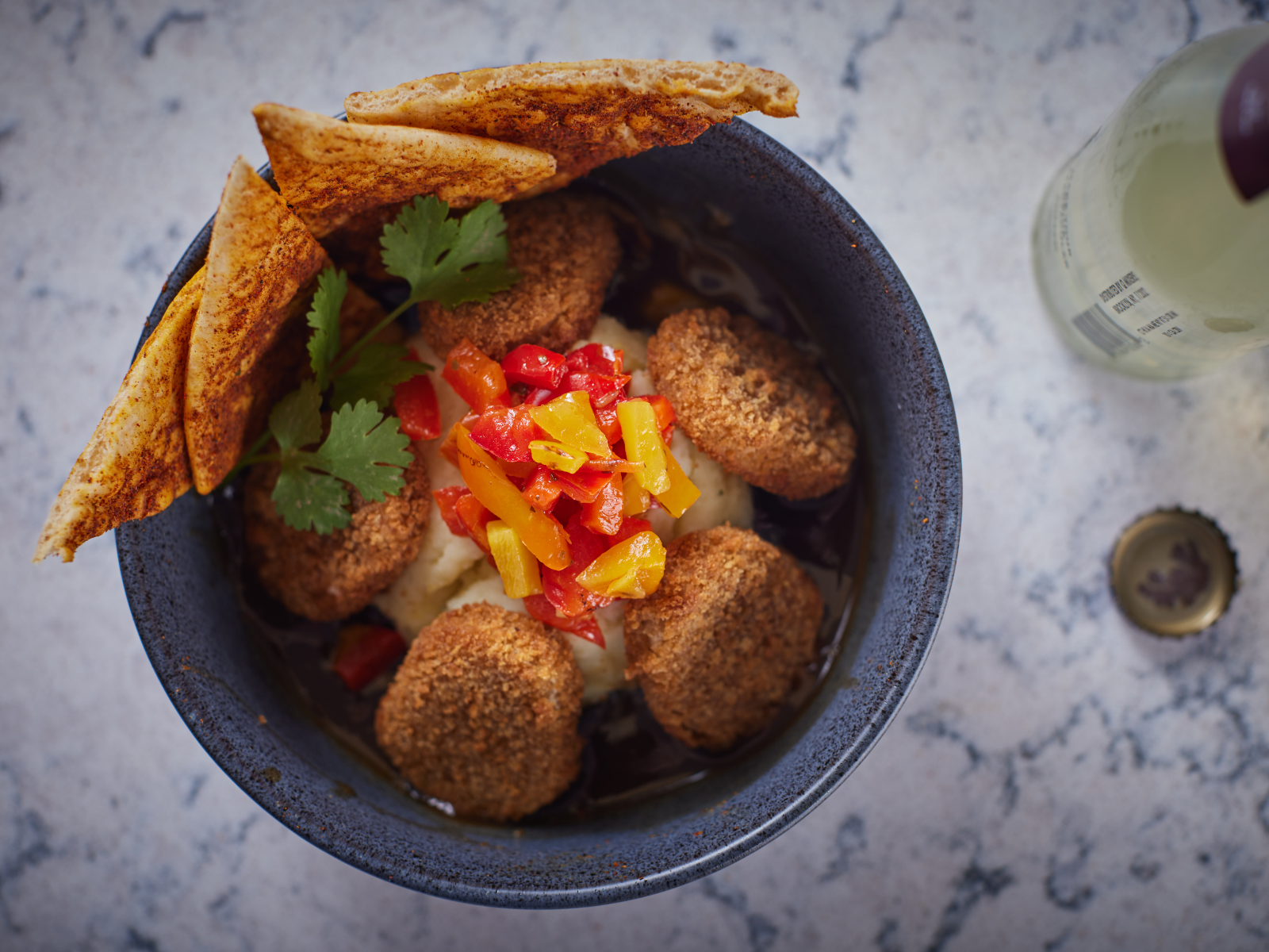 Mashed Potato Bowl with Chik’n Nuggets